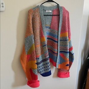 moon & madison Multicolor Knit Cardigan